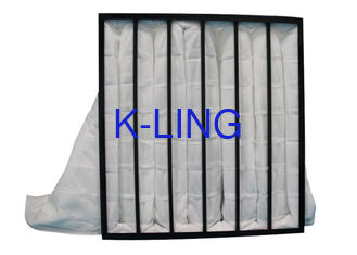 Рамка белого воздушного фильтра кармана пластиковая с не сплетенными тканями