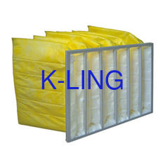 Желтый воздушный фильтр фильтра/кармана сумки рамки химической устойчивости F9 цвета алюминиевый