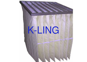 Воздушный фильтр цедильного мешка кармана не сплетенной ткани F6 для чистого блока кондиционирования воздуха