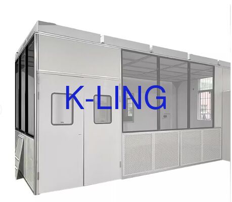 High Purification Light Modular Hard Wall Cleanroom Designed for Effective Air Control in Microelectronics Semiconductor