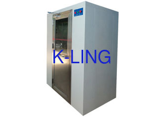 Automatic Blow Cleanroom Air Shower / Air Shower Room With Interlock Swing Door