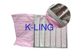Синтетический фильтр сумки кармана F5-F9 вторичный для сопротивления чистой комнаты низкого