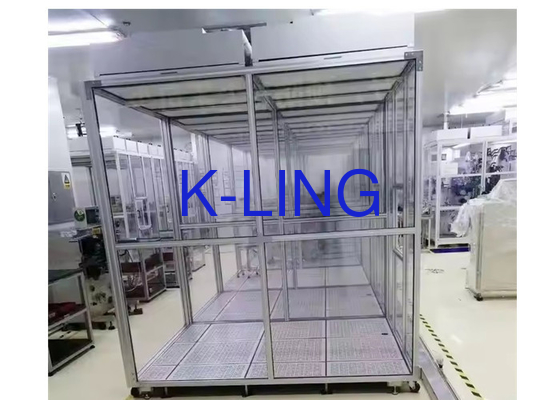 Модуль по индивидуальному заказу Чистая комната Молокостенная чистая комната с светодиодным освещением и ПЛК-контролем