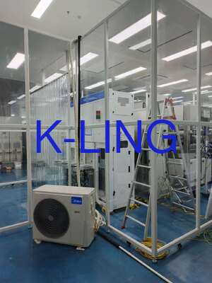 Быстро собираемая и разбираемая мягкая чистая комната с HEPA-фильтрацией 99,99%@0,3 мкм и модульной чистой комнатой из стали с порошковым покрытием