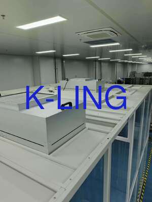 Чистая комната ISO 8 с мягкой стенкой со скоростью воздуха 0,45 м/с и фильтрацией H14 HEPA для контроля загрязнения