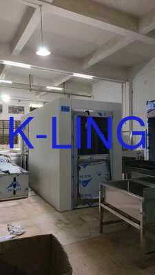 Настраиваемый размер тунель для воздушного душа из нержавеющей стали с высокоскоростным воздушным потоком для крупномасштабного входа