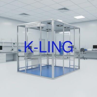 Модульная чистая комната с фильтром HEPA 99,99% при 0,3UM и уровне очистки ISO5/6/7/8 с интегрированным светодиодным освещением