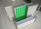 Зеленый плиссированный фильтр средств массовой информации полиэстера эффективности воздушных фильтров G1 G3 панели