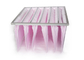 Не стандартный воздушный фильтр F7 кармана - цвет эффективности F9 розовый