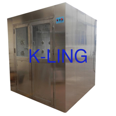 Модуль сборки Тип воздушный душ из нержавеющей стали с H13 мини-сложенным фильтром HEPA и кнопкой аварийного остановки