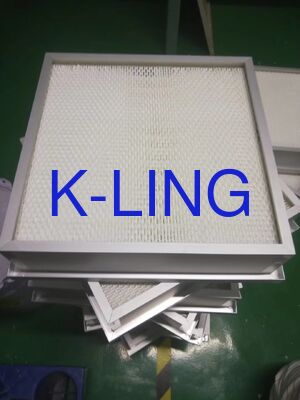 Mini-Pleated HEPA Air Filter with 1175x575x69mm Size, Less Than 200 Pa Initial Resistance and ULPA U15/U17 Standards for Cleanroom Terminal Filtration