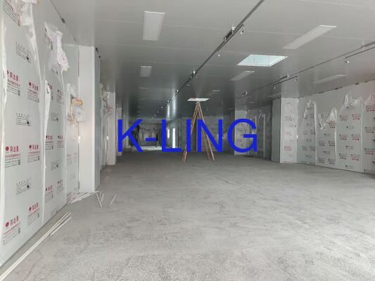 Стенная модульная чистая комната со стеклянным магниевым сэндвичевым панелем из каменной шерсти 50 мм